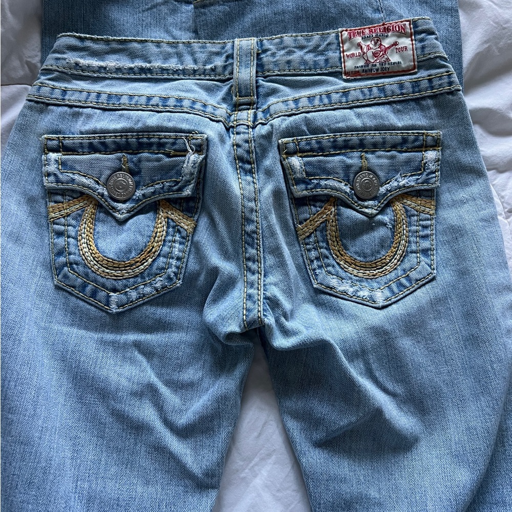 True Religion Low Rise Bootcut Denim Jeans Size 26